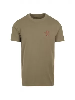 Herren-T-Shirt URBAN CLASSICS TB9016-00176 OLIVE