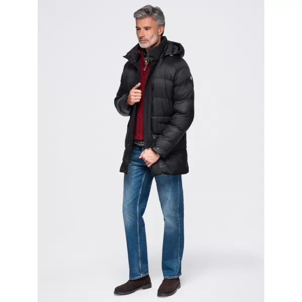  Herren-Winterjacke OMBRE OM-JALJ-0263 SCHWARZ 