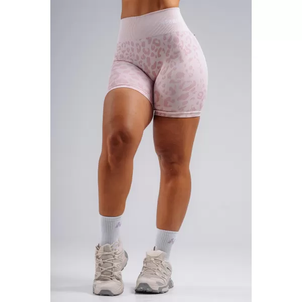  Kompressions-Push-up-Shorts mit Leopardenmuster NEBBIA PRIMAL 856 ROSA LEOPARD 