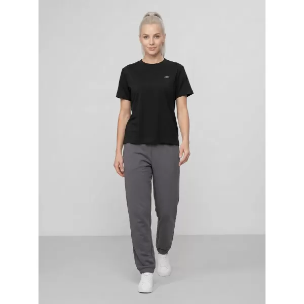  Damen-T-Shirt 4F WMM00TTSHF3310 TIEFSCHWARZ 