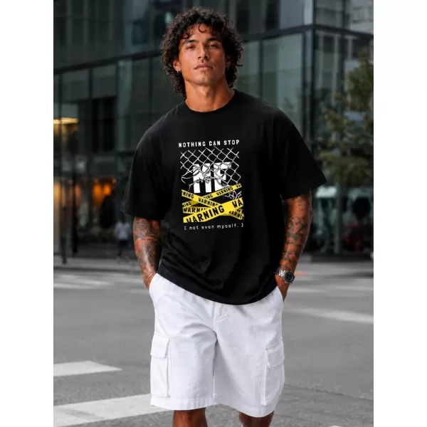 Herren-T-Shirt DSTREET NX1033R-BK-O SCHWARZ 