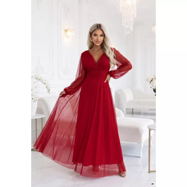 Kleid NUMOCO 684-1 HELLES BURGUNDERROT 