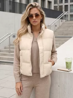 Damenweste DSTREET TY5726 BEIGE