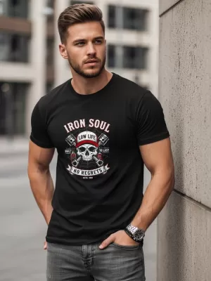 Herren-T-Shirt DSTREET NX0142R-BK SCHWARZ