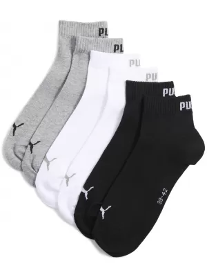 Socken PUMA UNISEX QUARTER PLAIN 3P 93858917 GRAU/WEIß/SCHWARZ