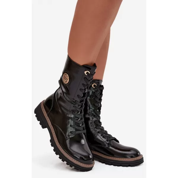  Damenschuhe BOTO ASA259-10 SCHWARZ GLÄNZEND 
