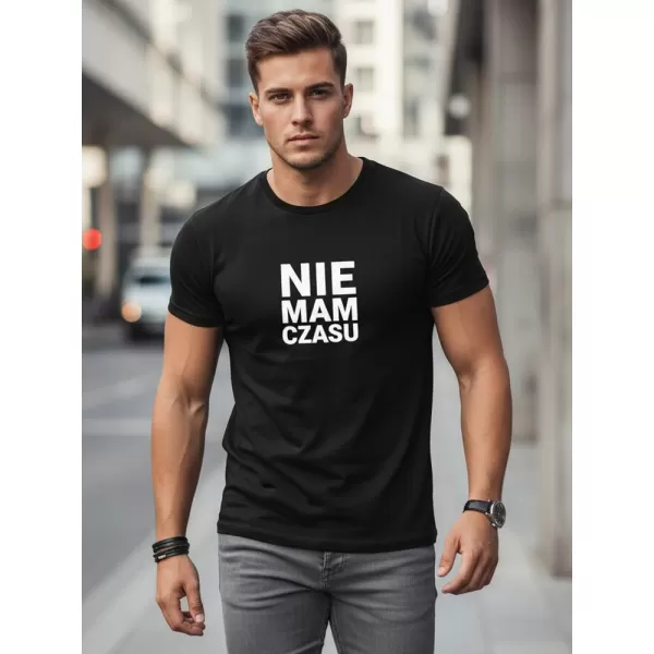  Herren-T-Shirt DSTREET NX0114R-BK SCHWARZ 