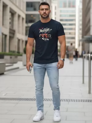 Herren-T-Shirt DSTREET NX5094R-NY DUNKELBLAU