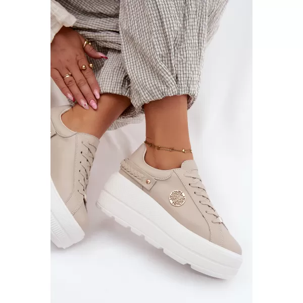  Damen-Sneaker D&A LR61-7095 BEIGE 
