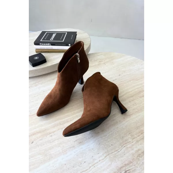  Damen-Stiefeletten BOTO D-219 KAMEL 