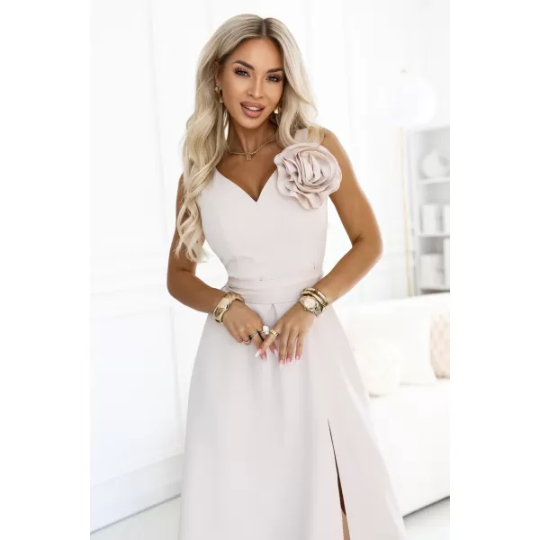  Damenkleid NUMOCO 669-3 BEIGE 