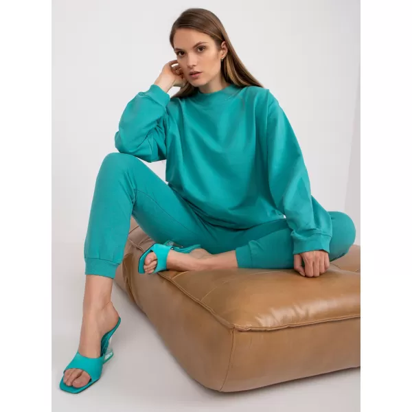  Damen-Sweatshirt BASIC FEEL GOOD AP-BL-A-R001 TÜRKIS 