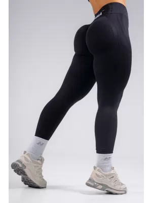 Extra-Push-up-Leggings mit hoher Taille NEBBIA PRIMAL 850 SCHWARZ
