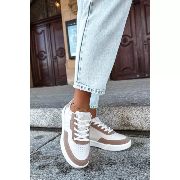  Damen-Sneaker BIG STAR SHOES UU274275 WEIß/BEIGE 