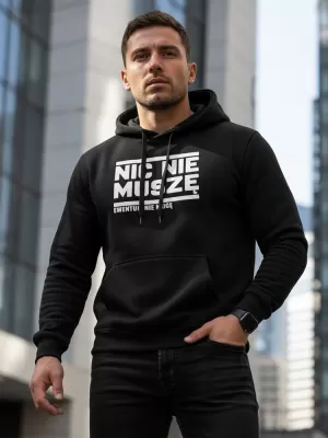 Herren-Sweatshirt DSTREET NX0025B-BK SCHWARZ