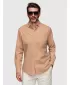 Herrenhemd OMBRE N-OM-SHCS-0134 HELLBRAUN