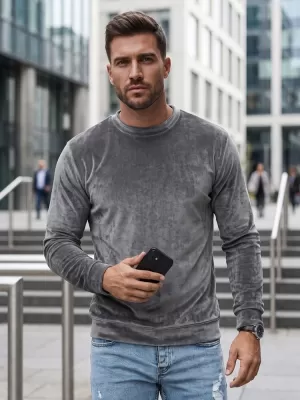 Herren-Sweatshirt DSTREET BX5533 DUNKELGRAU