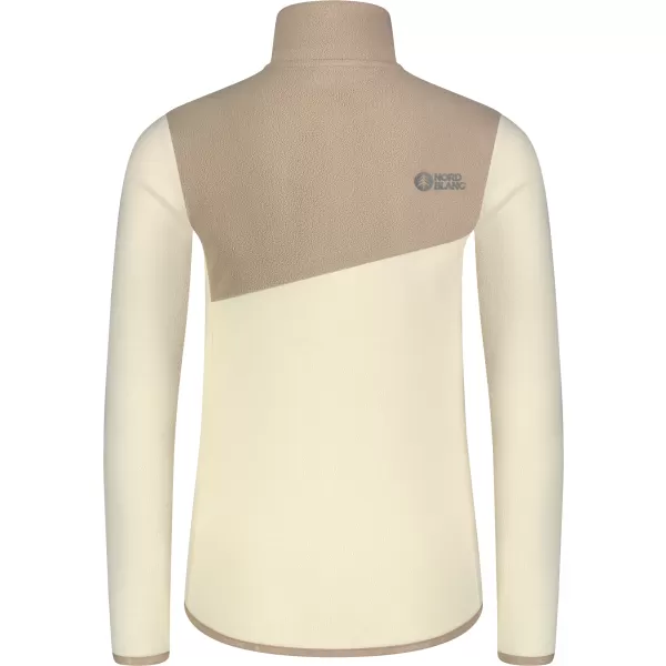  Leichtes Fleece-Sweatshirt für Damen NORDBLANC BEECH NBSFL8375 BEIGE 