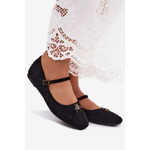  Ballerinas für Damen BOTO 6672 SCHWARZ 