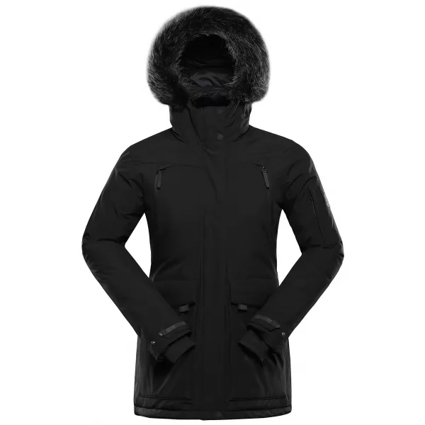  Winterjacke für Damen ALPINE PRO WERDA 3 SCHWARZ 