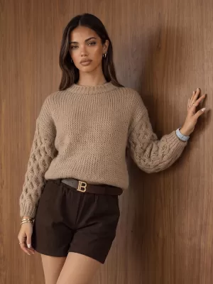 Damenpullover DSTREET MY2592 BEIGE