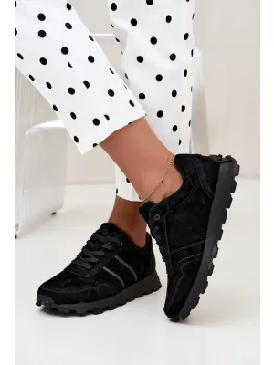 Damen-Sneaker D&A LR62-7101 BLACK SCHWARZ