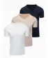 Herren-T-Shirt OMBRE OM-TSBS-0281 WEIß/SAND/MARINE