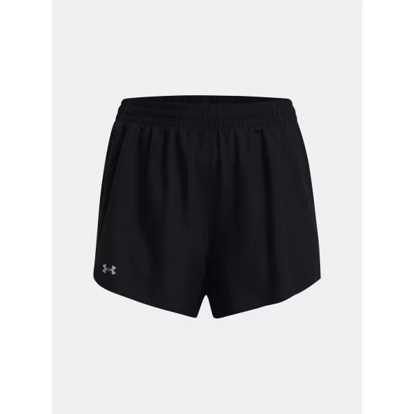  Damen-Shorts UNDER ARMOUR UA FLY BY 3'' SHORTS 1382853-001 SCHWARZ 