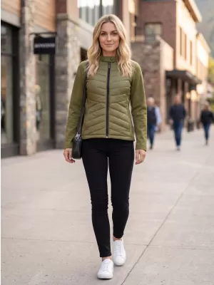 Hybridjacke für Damen MALFINI PREMIUM CROSS 556 AVOCADOGRÜN