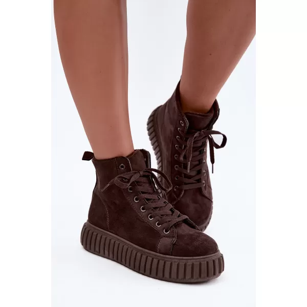  Damen-Sneaker BOTO LA372 BRAUN 