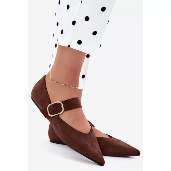 Ballerinas für Damen BOTO CH943 BRAUN 