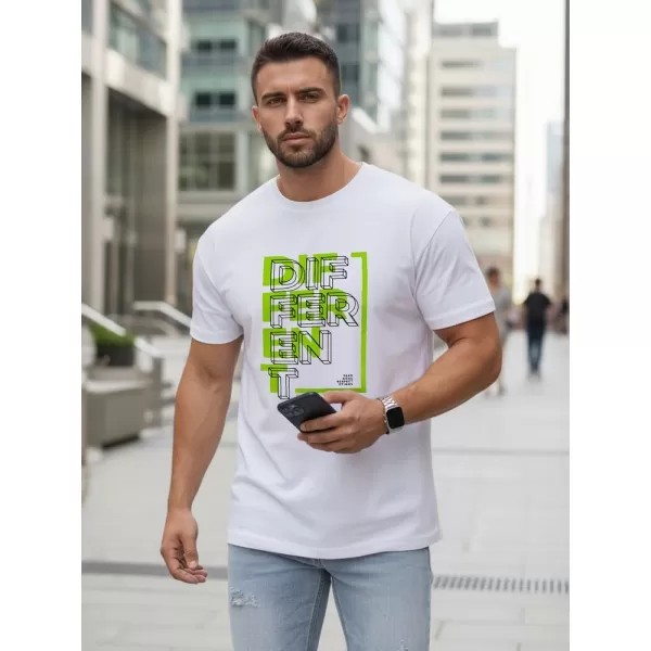  Herren-T-Shirt DSTREET NX5008R WEIß 