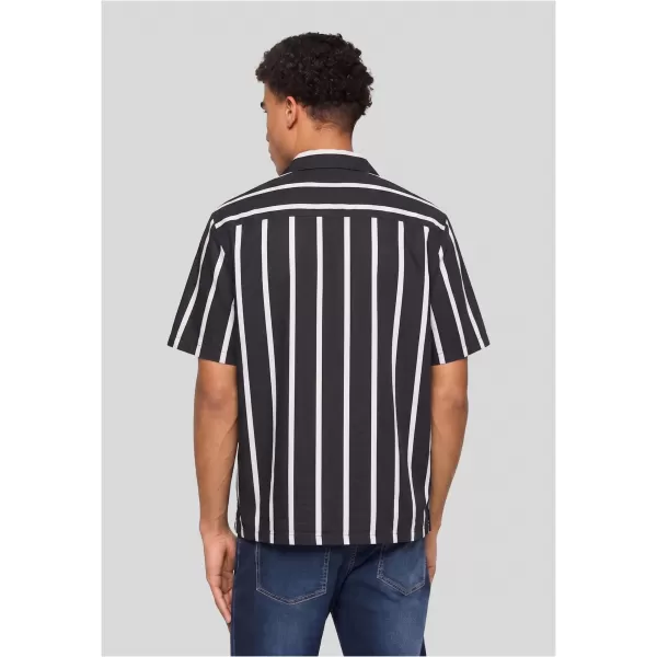  Herrenhemd URBAN CLASSICS TB8429-00826 SCHWARZ/WEIß 