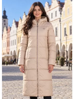 Wintermantel für Damen ALTISPORT IMELDA BEIGE