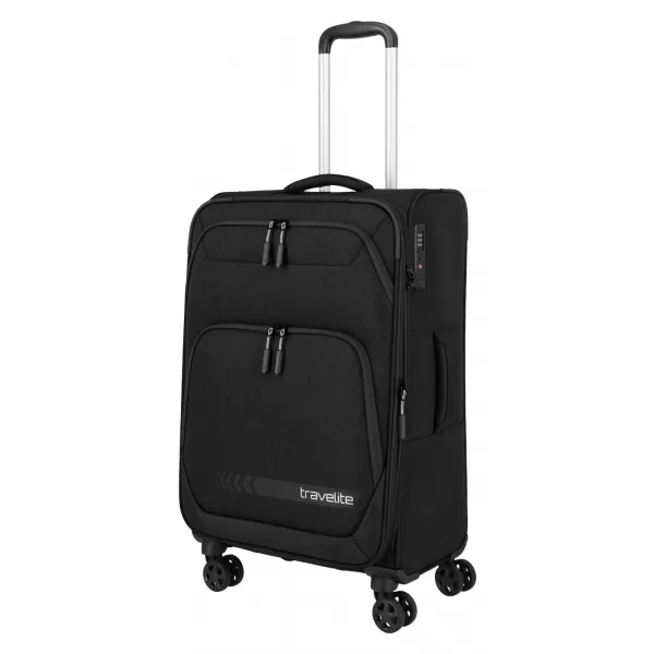  Koffer TRAVELITE Kick Off 4w M exp SCHWARZ 