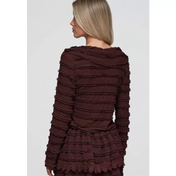  Damenbluse OMBRE OW-TS-E0067 DUNKELBRAUN 