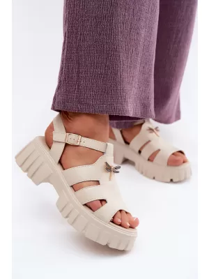 Damensandalen VINCEZA 79627 BEIGE
