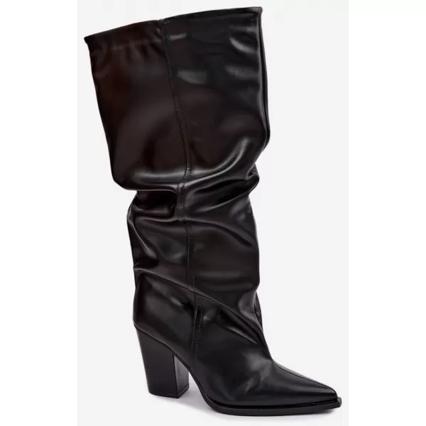  Damenstiefel BOTO 2598A SCHWARZES LEDER 