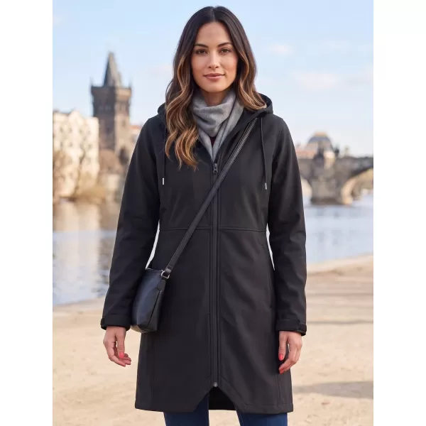  Warmer Softshellmantel für Damen ALPINE PRO IBORA 2 SCHWARZ 