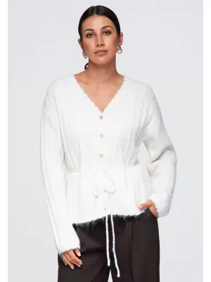 Damenpullover OMBRE OW-SW-E0012 NATURFARBEN