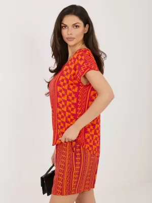 Damen-T-Shirt SUBLEVEL D73771AG10978AA ORANGE