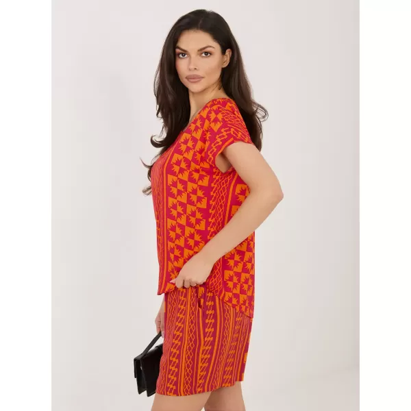 Damen-T-Shirt SUBLEVEL D73771AG10978AA ORANGE 