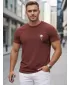 Herren-T-Shirt DSTREET NX5126R-BU BURGUND