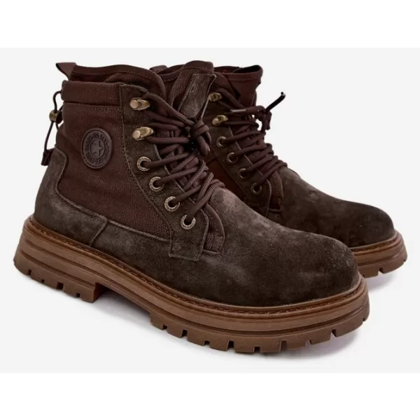  Herrenschuhe BIG STAR SHOES UU174254 BRAUNE/BEIGE SCHATTEN 