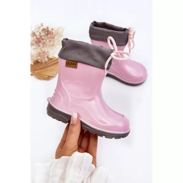  Gummistiefel für Kinder BOTO 951 PINK ROSA/GRAU 