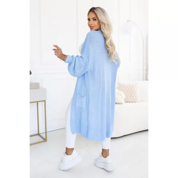  Strickjacke für Damen NUMOCO 627-3 HELLBLAU 