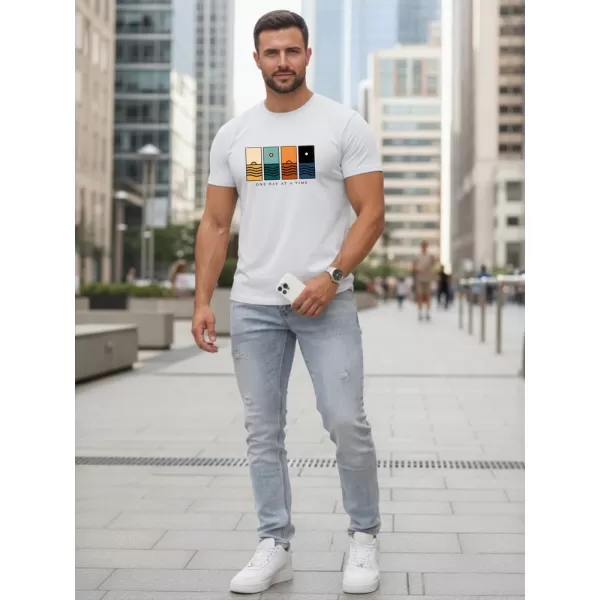  Herren-T-Shirt DSTREET NX5103R-WH WEIß 