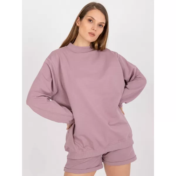 Damen-Sweatshirt BASIC FEEL GOOD AP-BL-A-R001 DUNKELROSA 