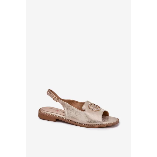  Damensandalen S.BARSKI KV51-002 HELLES GOLD 