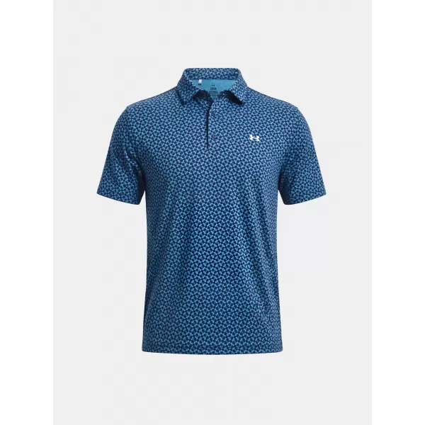  Herren-T-Shirt UNDER ARMOUR UA T2G PRINTED POLO 6012304-413 BLAU 